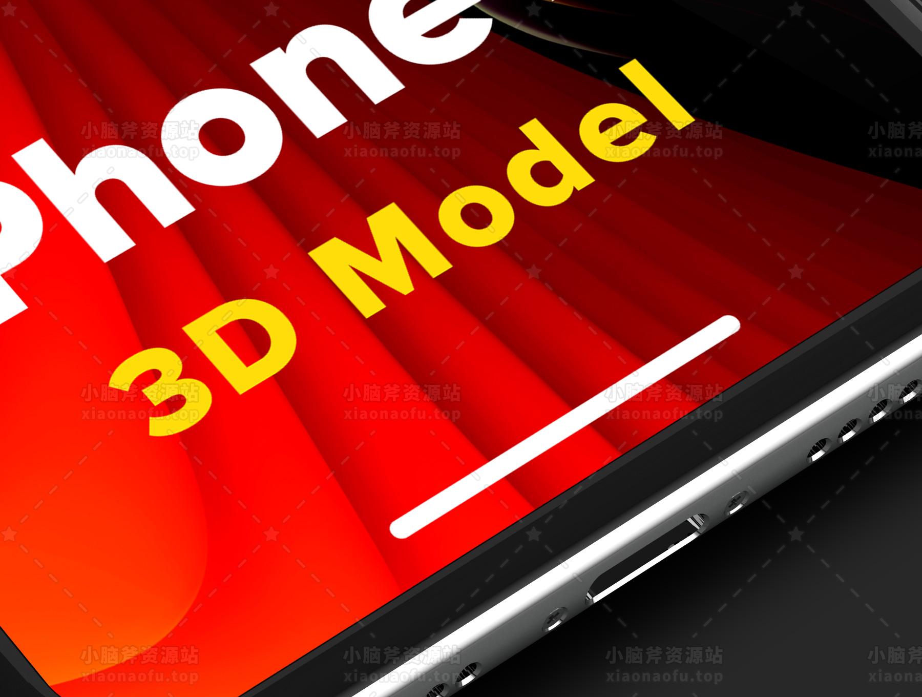 iPhone X 3D 模型(iPhone X 3D Model)